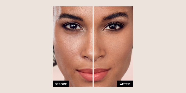 Before & After pressed powder foundation